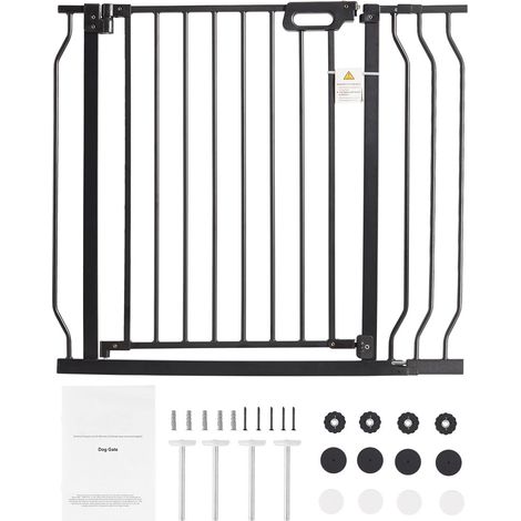 Mophorn Babygitter, 29,5 bis 39 Zoll extra breit, 30 Zoll hoch, Sicherheitsgitter für Haustiere und Kinder, Easy Step Walk Thru mit automatischer Schließfunktion, Druck- und Wandmontage-Kits