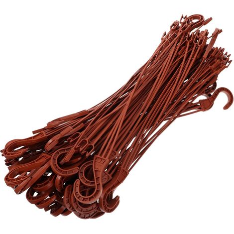 Suspendre Pot de Fleur en Plastique Rouge, Supports Suspendus pour Plantes Résistants la Rouille Intempéries, Crochets pour Plantes pour Balcon ou Pièce, Lot de 25pcs (1/5)