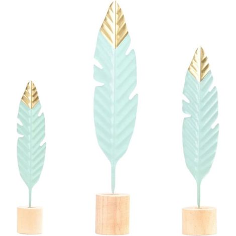 D coratifs en Fer Lot de 3 Set de Plumage Cr atives 3 (1/5)