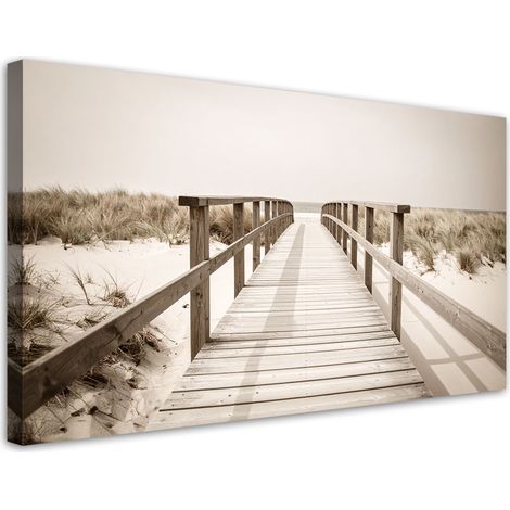 Tableau déco Ponton plage paysage nature 100x50 (1/4)