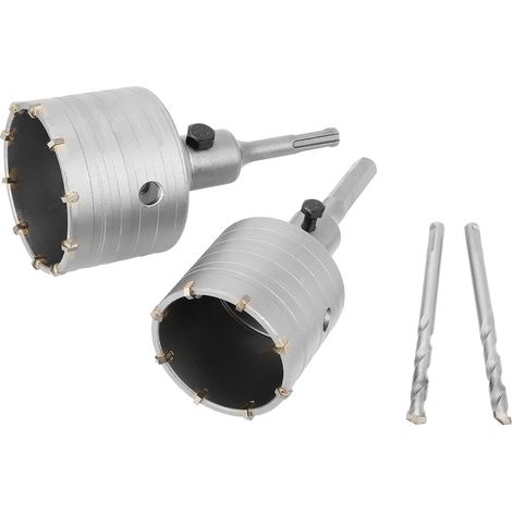 Foret cloche SDS Plus en acier allié 65/80 mm pour béton, ciment et pierre (1/5)