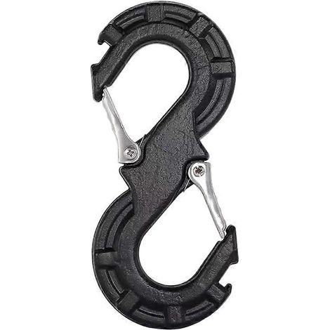 Manille de remorquage rapide en forme de S noire, crochet de treuil pour remorque, kit de dépannage pour Jeep Wrangler JK tout-terrain 4x4. (1/5)