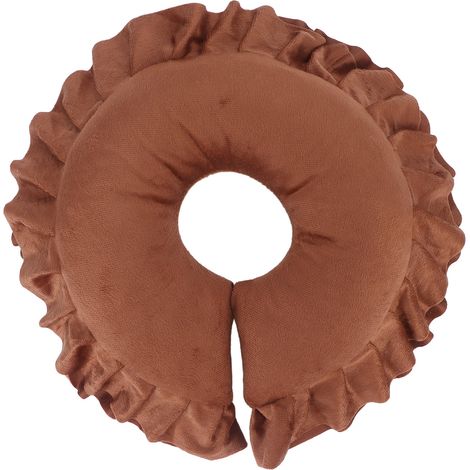 Coussin cervical en forme de U, appui-tête doux pour table lit, oreiller de visage pour salon de beauté SPA massage café. (1/5)