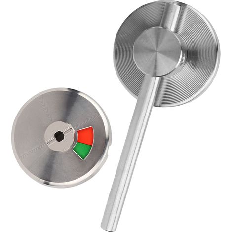 Verrou indicateur de confidentialité pour toilettes publiques WC - Signal libre/occupé, serrure de porte avec indicateur (1/5)