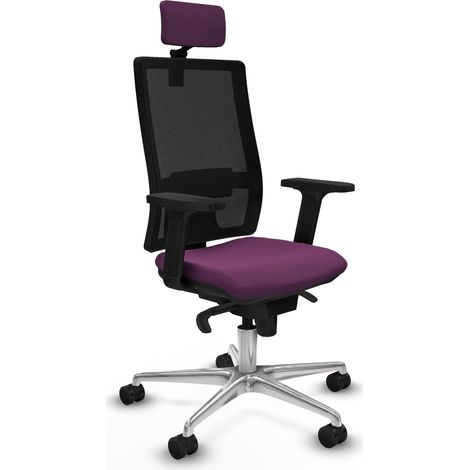 Chaise de bureau piqueras y crespo Horna noir rembourrage mousse (1/2)