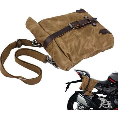 Sac de bagage de moto – Sac de rangement étanche pour selle, sac de grande capacité, structure renforcée robuste Montage sécurisé avec performance résistante aux intempéries pour les cyclistes de (1/5)