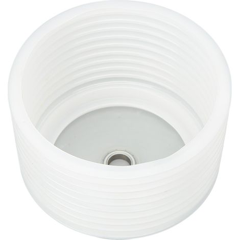 Godet collecteur de poussière pour scie cloche 125mm, silicone transparent, couvercle inférieur avec ressort, pour perçage propre (1/5)