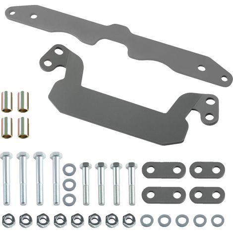 Kit di cavalletti di sollevamento in metallo per impieghi gravosi, lunghezza 35 cm, larghezza 25 cm, altezza 16 cm, compatibile con Yamaha Kodiak 700 2016-2024 (1/5)