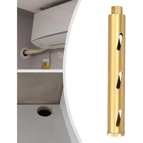 Carotteuse à sec, 450 mm, professionnelle, couronne de forage diamantée pour l'installation de climatiseurs et de hottes, carotteuse pour carotteuse (diamètre 63 mm) (1/5)