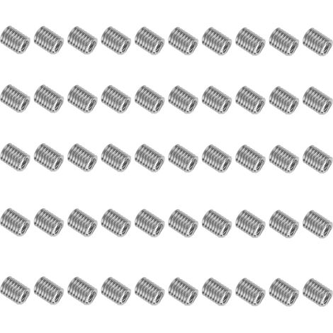 Kit de 50 inserts filetés 10-24x2D, douilles de protection de fil, outil de réparation de fixation, visserie standard US, manchon de renfort. (1/5)