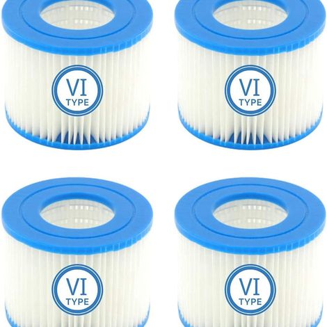 Cartouches filtrantes de rechange pour piscine Bestway Flowclear VI (4 pièces) (1/5)