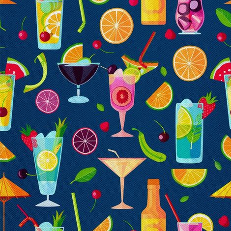 Outdoor-Dekostoffe Oxford - Motiv Cocktail DX8343 (1/5)