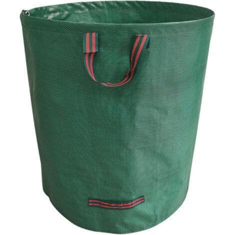 Sac à déchets verts avec couvercle - 132 gallons, 80 x 100 cm, sac à feuilles avec poignée, pliable (1/4)