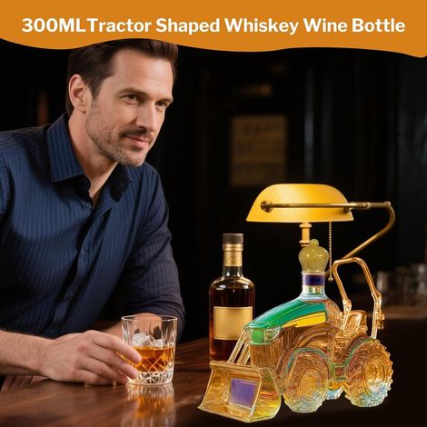 Carafe à Alcool - Carafe Vin en Forme de Tracteur 3D -