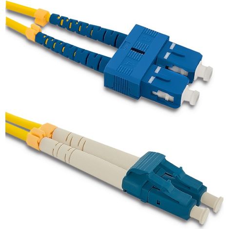 Cavo patch in fibra ottica Qoltec SC/UPC - LC/UPC Monomodale 9/125 G652D Duplex 2 m (1/3)