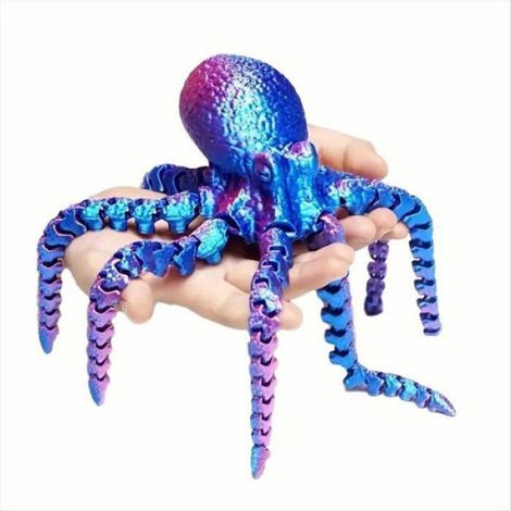Poulpe - Figurine Ornementale pour Aquarium - Compatible Eau Douce et Eau Salée - 1 Pièce (1/5)