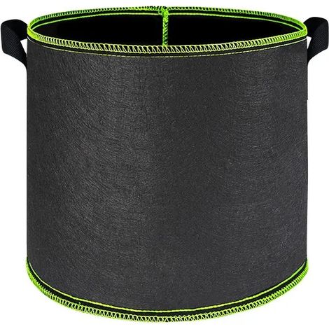 (1 pièce, 7 gallons, 35 x 30 cm) Sac de culture pour légumes/fleurs/plantes, en tissu non tissé épais avec poignées, pour une aération optimale. (1/4)