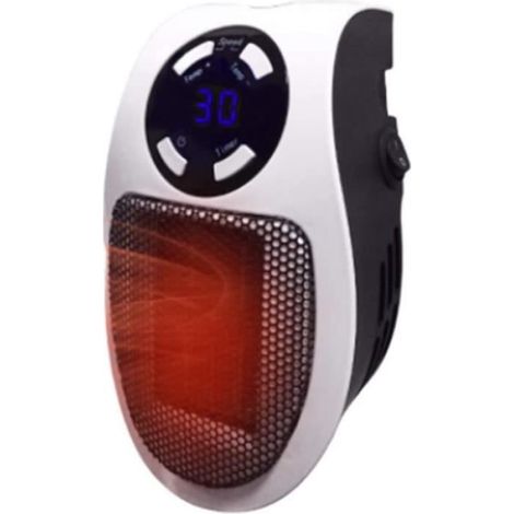 Radiateur Soufflant Céramique Salle de Bain Chambre Chauffage d’appoint 500W Fonction Oscillation Rapide Protection Anti-surch[916] (1/4)