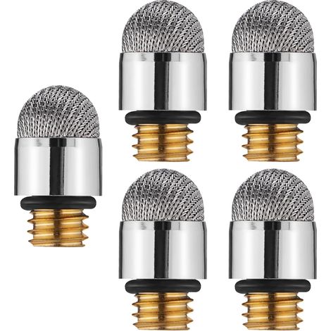Lot de 5 Embouts de Stylet en Fibre Conductrice Extérieur Métallique Renforcé M5 6.0 pour Stylets Capacitif et Écrans Tactiles, Adaptés aux Stylos Tactiles (1/5)