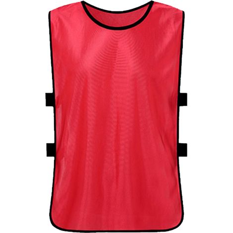 Gilet D'Entrainement - Coton Mercérisé - Pour Sports Collectifs En Extérieur - Rouge - Unité (1/5)