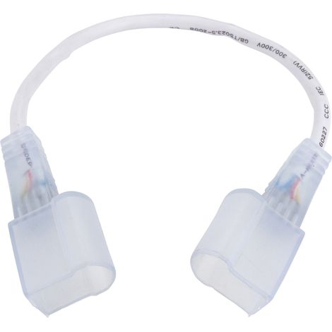 Jandei - Cable Conector Transparente Neon Led RGB 1 Y 2 Caras Accesorio Neon LED