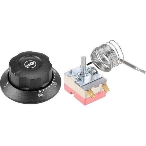 250V 16A 50-300C Temperature Control Capillary Thermostat Switch for Oven Refrigerator Heater 2m (1/3)
