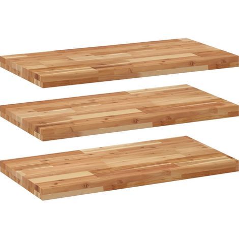 Maison Exclusive - Schweberegale 3 Stk. 60x40x4 cm Massivholz Aka