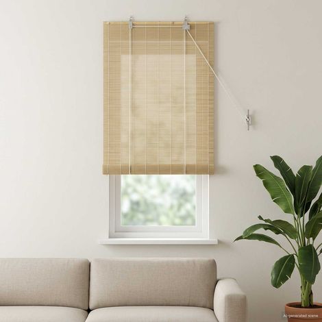 Tenda a rullo Naturale 70 x 160 cm Bambù vidaXL