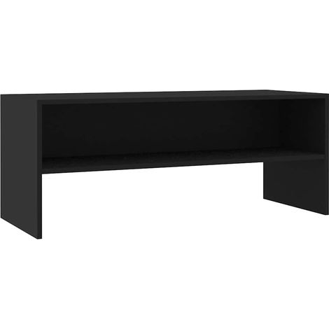 Meuble TV, Étagère TV, Meuble de Salon, Noir 100 x 40 x 40 cm Aggloméré OIB6998E (1/5)