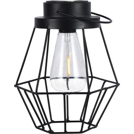 Lámpara solar LED portátil recargable vintage V-TAC de 0,5 W, color blanco cálido, IP44