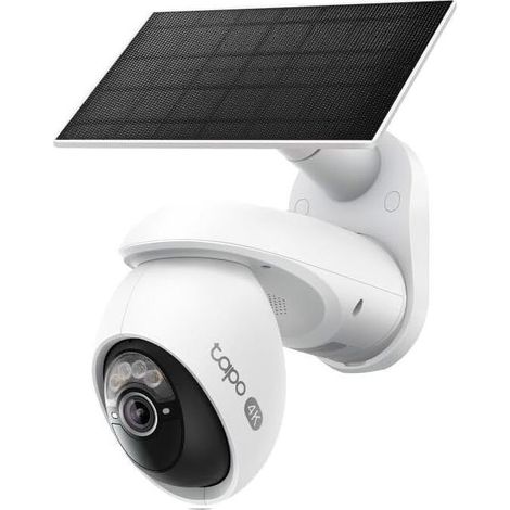 Caméra de Surveillance - Tapo C660 - 4K 8MP - Vision 360° - Panneau Solaire - IP66