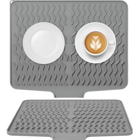 Non-Slip Silicone Drying Mat Heat Resistant Kitchen Mat (1/5)