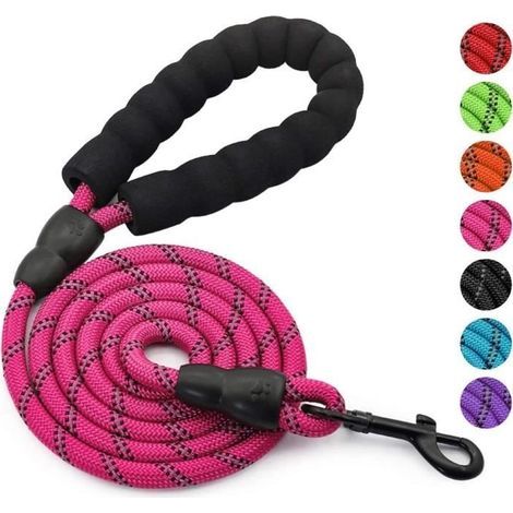 Nylon-Hundeleine mit gepolstertem Griff, für tägliche Spaziergänge und Training, geeignet für Hunde der Größe [263] (1/4)