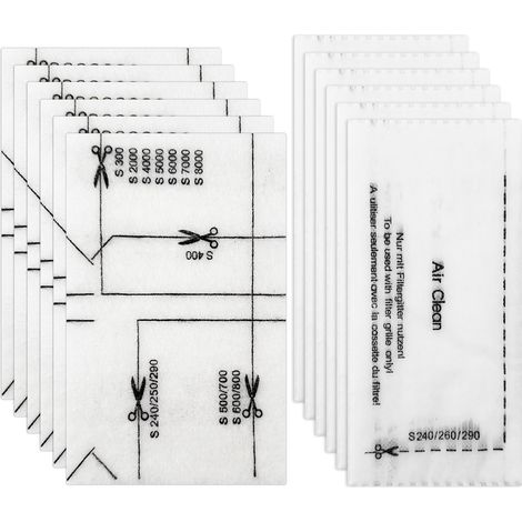 12 Pièces Filtres pour Aspirateur Miele - Protection Moteur et Évacuation d'Air avec Sacs de Filtre à Air (1/4)