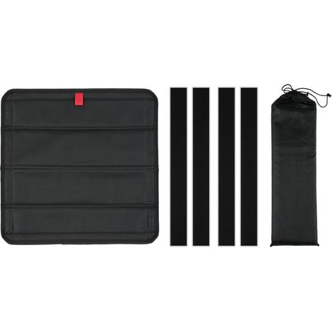 Faltbarer magnetischer Sonnenschutz für Wohnmobilfenster, UV-Schutz, für Wohnwagenfenster (40,6 cm x 40,6 cm, schwarz)