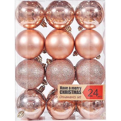 Weihnachtskugeln als Christbaumschmuck, Weihnachtsdekorationen, Kugeln für Feiertage, Hochzeiten und Partys, Weihnachtskugeln mit Haken zum Aufhängen (1/5)