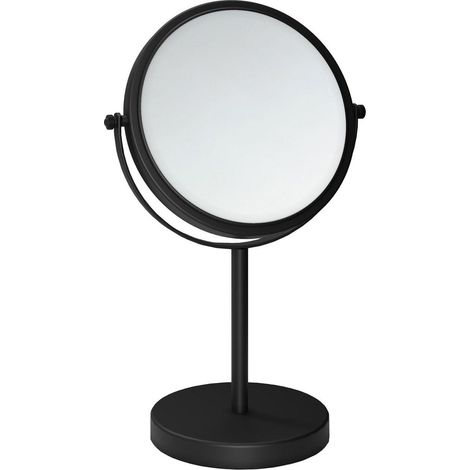 COSMIC Magnifying Mirror Freestanding X1/X5 Matt Black Architect Collection (1/3)
