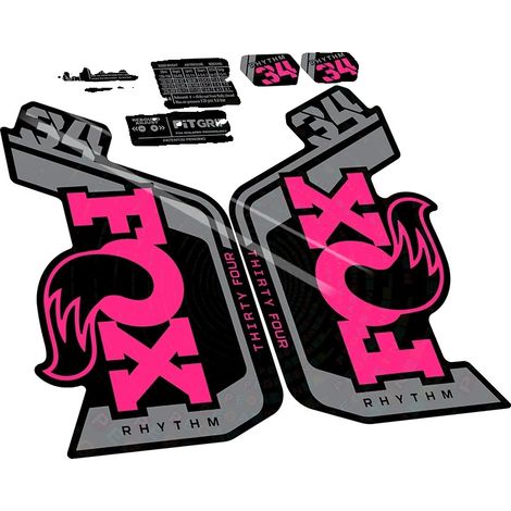 Adesivi per forchetta, vinile di alta qualità, design personalizzabile, rosa neon (1/2)
