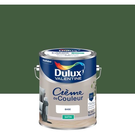 Peinture Crème De Couleur Satin Vert Tropical 5L - Dulux Valentine