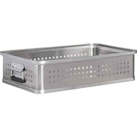MUNK Rettungstechnik Aluminium Kästen gelocht ohne Deckel nach DIN 14880 600x400x150mm