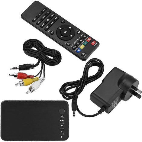Lecteur multimédia audio et vidéo haute définition HDMI 1080p avec télécommande infrarouge, 110-240 V (SAA)-YM (1/5)