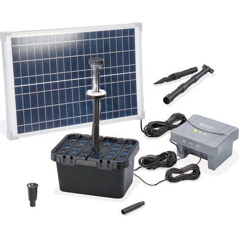 esotec Solar Teichfilterset Profi 25/700 LED LIFEPO4 Akku Solarmodul 100953 (1/5)