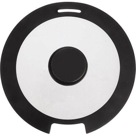 COPERCHIO UNIVERSALE IN VETRO E SILICONE PER PENTOLE E PADELLE GRANDE 27 CM (1/5)