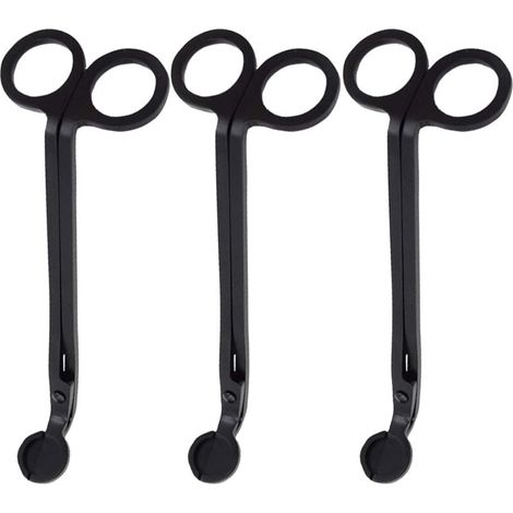 Candle wick trimmer - Wick cutter - Scissors - Scented candles - Stainless steel wick - Oil lamp - Candle accessories - Scissors - Black (3) (1/5)
