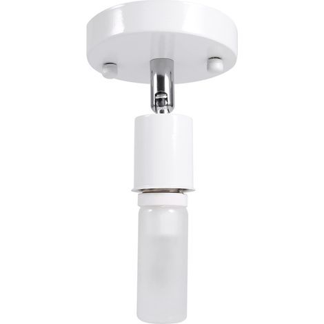 Support d'ampoule d'applique Murale, Douille d'ampoule, Plafond Vintage pour Ampoules à Vis E27 pour l'éclairage de la Maison ou du Bureau (Blanc) (1/4)