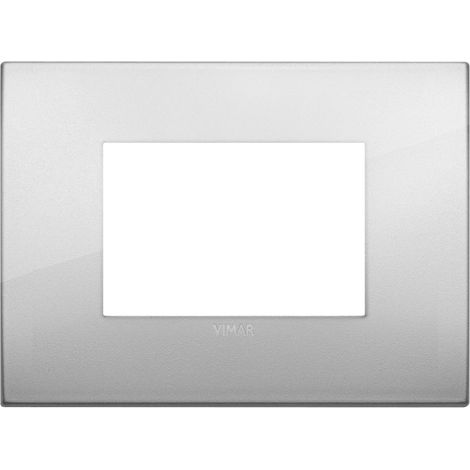 Placca Classic 3M argento Vimar Arkè 19653.03