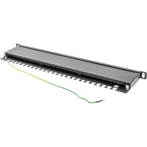 Patch panel Lanberg PPS5-0024-B (0.5U 5e 24xRJ-45) (1/4)