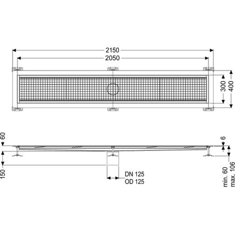 KESSEL 6230200 Gouttière à caisson Ferrofix