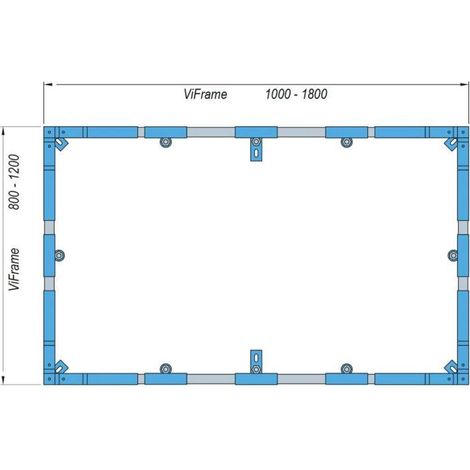 Villeroy & Boch Accessori - Telaio di montaggio ViFrame per piatti doccia in Quaryl a partire da 1000x1000 mm U91412400 (1/2)