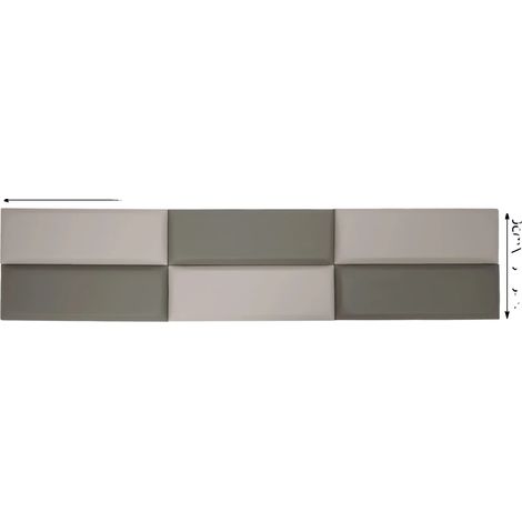 Panneaux Muraux, Protection Contre les Chocs, Style Moderne, GRIS (1/2)